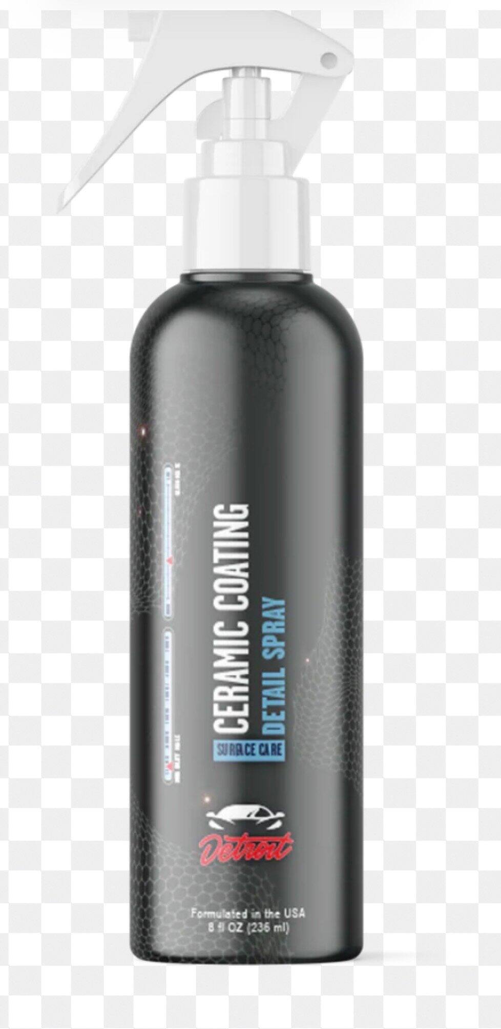 Ceramic coating detail spray bottle